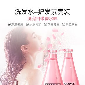 洗护用品家用洗发露护发素 持久时尚简约详情页