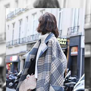 中长款毛呢外套-女装-羊毛-双面呢子大衣-服装详情页