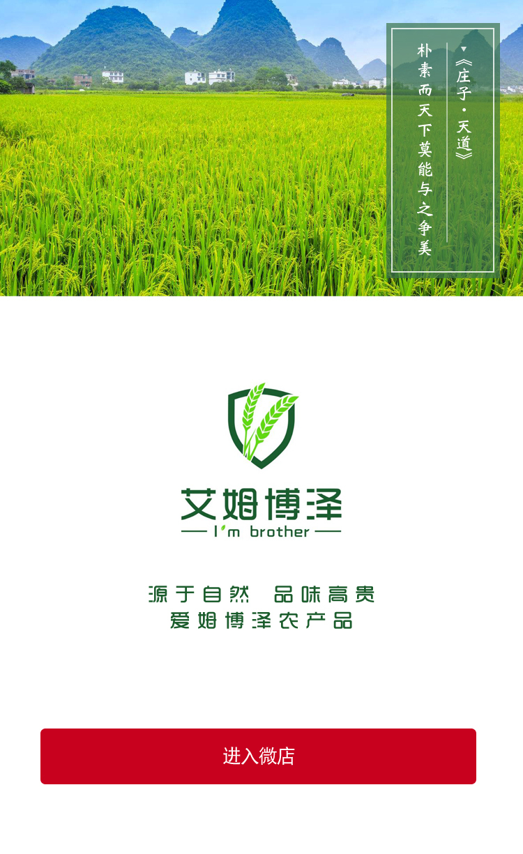 淘寶美工莫言大米 進(jìn)店前海報作品