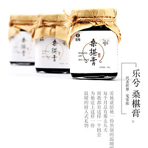 樂兮桑葚膏詳情黑桑葚特級果醬