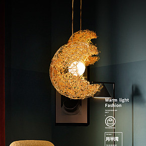 餐厅吊灯现代简约鸟巢客厅灯创意三头个性吧台卧室灯温馨北欧灯具