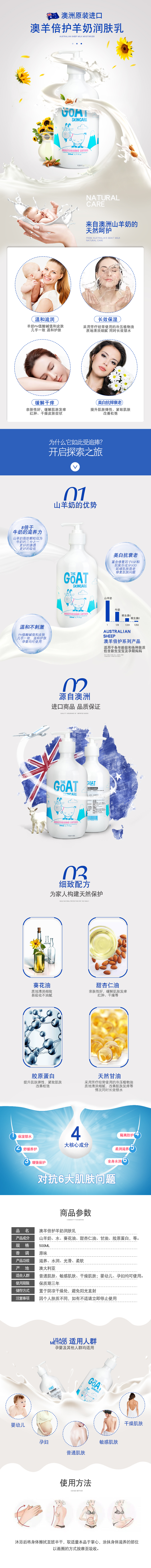 淘宝美工毛小毛润肤乳详情页临摹作品