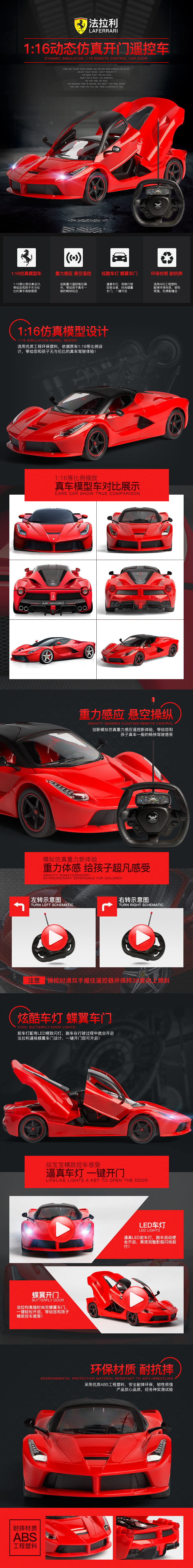 淘宝美工小咩咩酷炫玩具车详情页作品