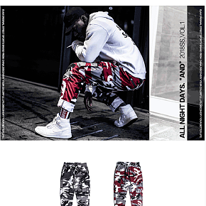 潮流男裤详情页的制作