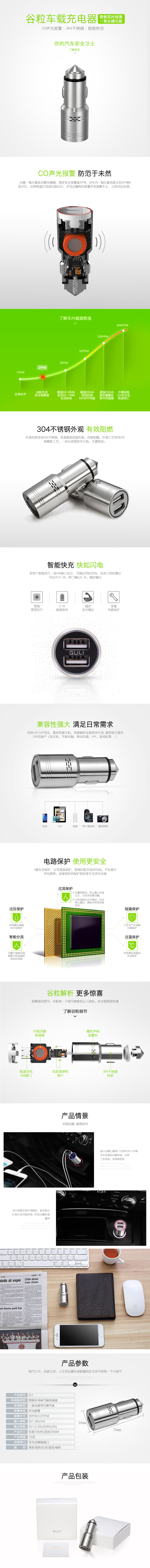 淘寶美工小日車載充電器詳情頁(yè)作品