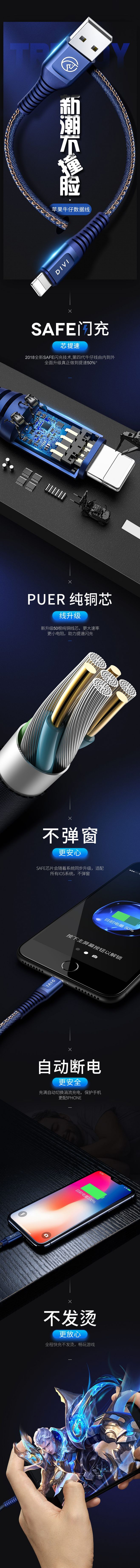 淘宝美工三筒数据线详情页作品