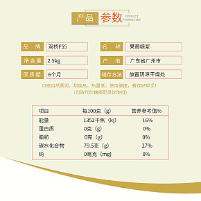 奶茶原料果糖详情页