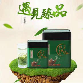 食品  休闲娱乐  清新 茶叶  详情页