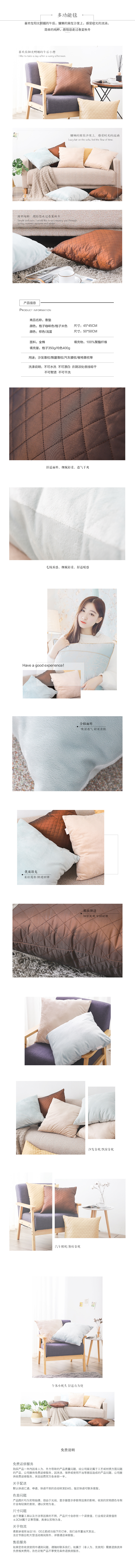 淘寶美工不負(fù)此時枕頭枕芯抱枕作品