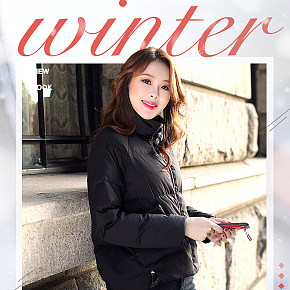 冬装羽绒服详情页