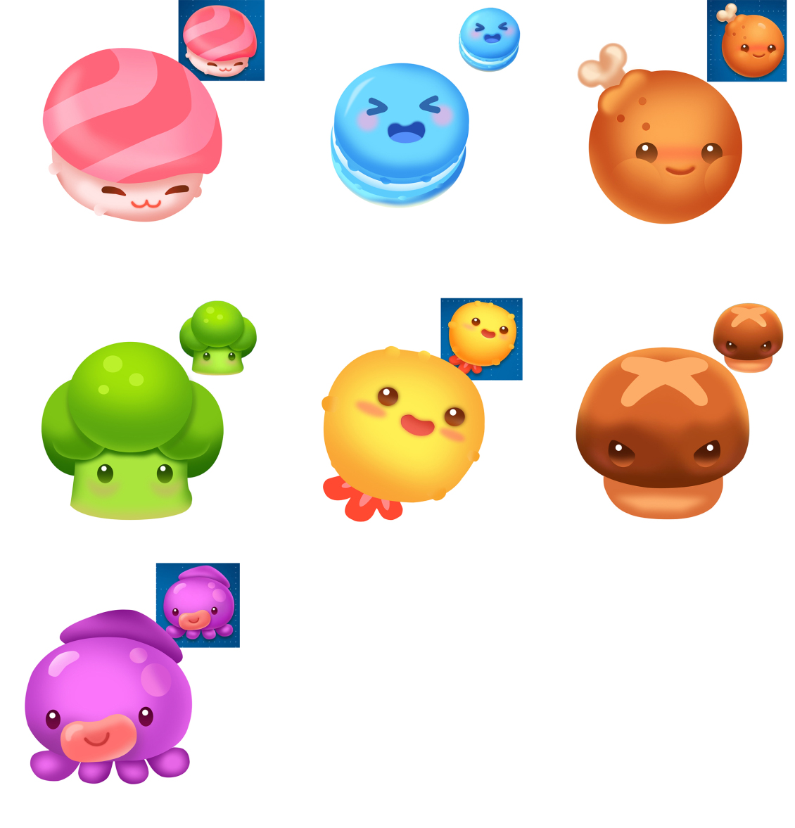 淘寶美工乙木UI圖標(biāo)小動物圖標(biāo)設(shè)計作品