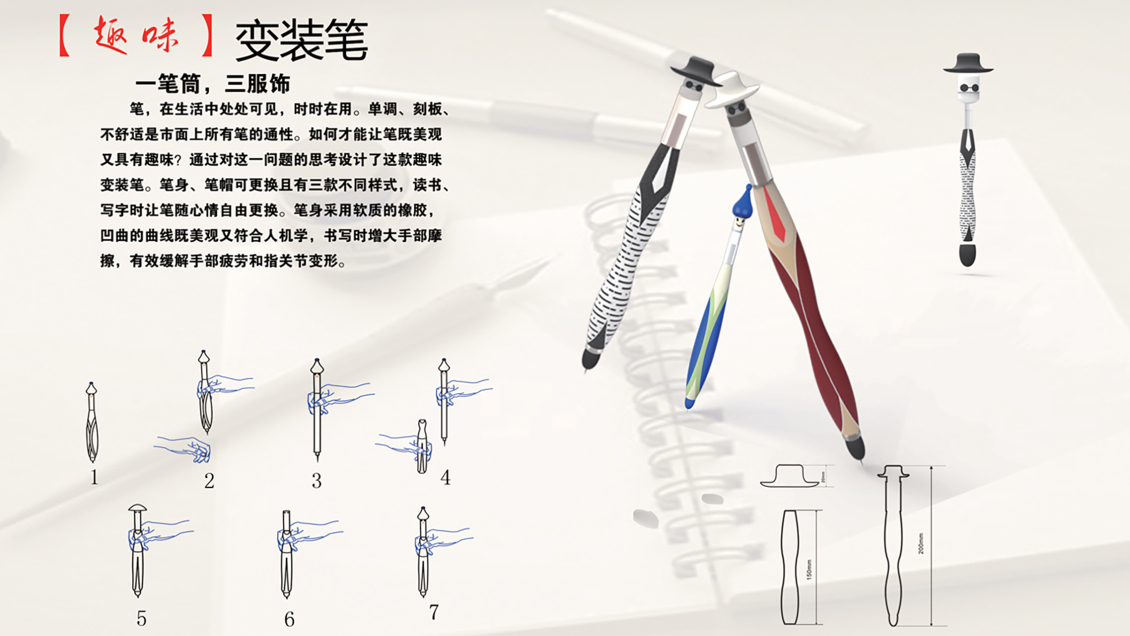 淘寶美工zigger按摩枕，變裝筆，國防耳機產品設計作品