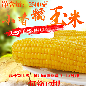 食品类舰上检阅真空包装玉米详情页