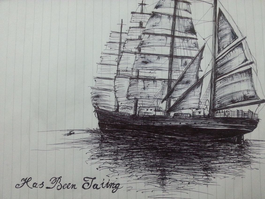 淘宝美工陈庚华手绘圆珠笔画作品