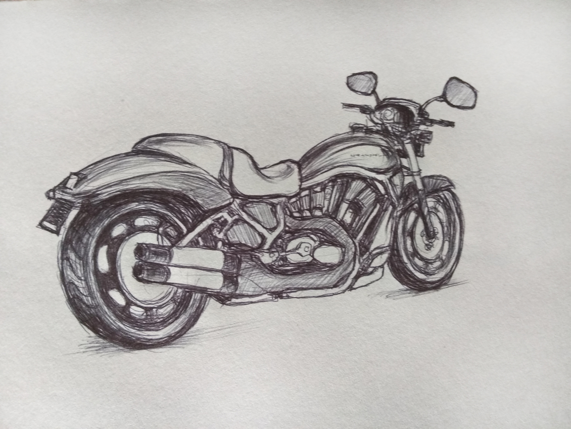 淘宝美工陈庚华手绘圆珠笔画作品