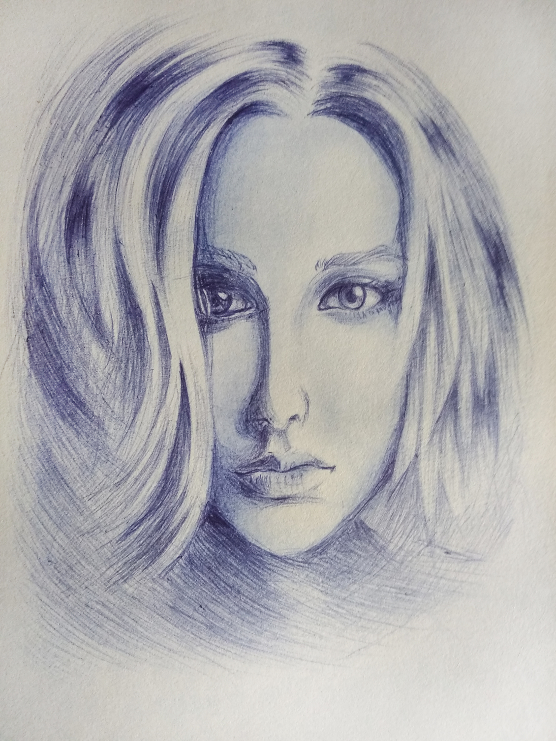 淘宝美工陈庚华手绘圆珠笔画作品