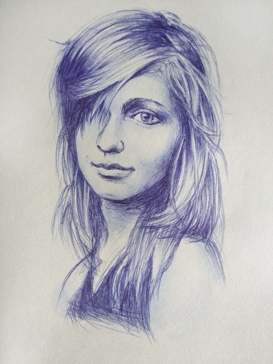 淘宝美工陈庚华手绘圆珠笔画作品