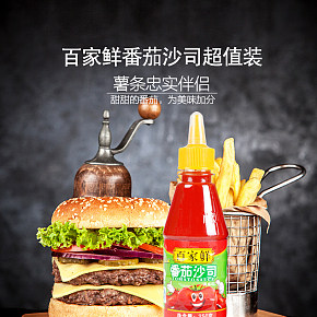 番茄沙司 薯条伴侣 番茄酱 食品 详情页