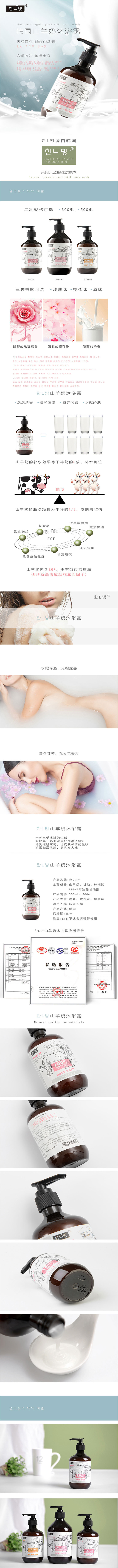 淘寶美工小酥餅山羊奶補(bǔ)水保濕滋潤(rùn)沐浴乳詳情頁設(shè)計(jì)作品