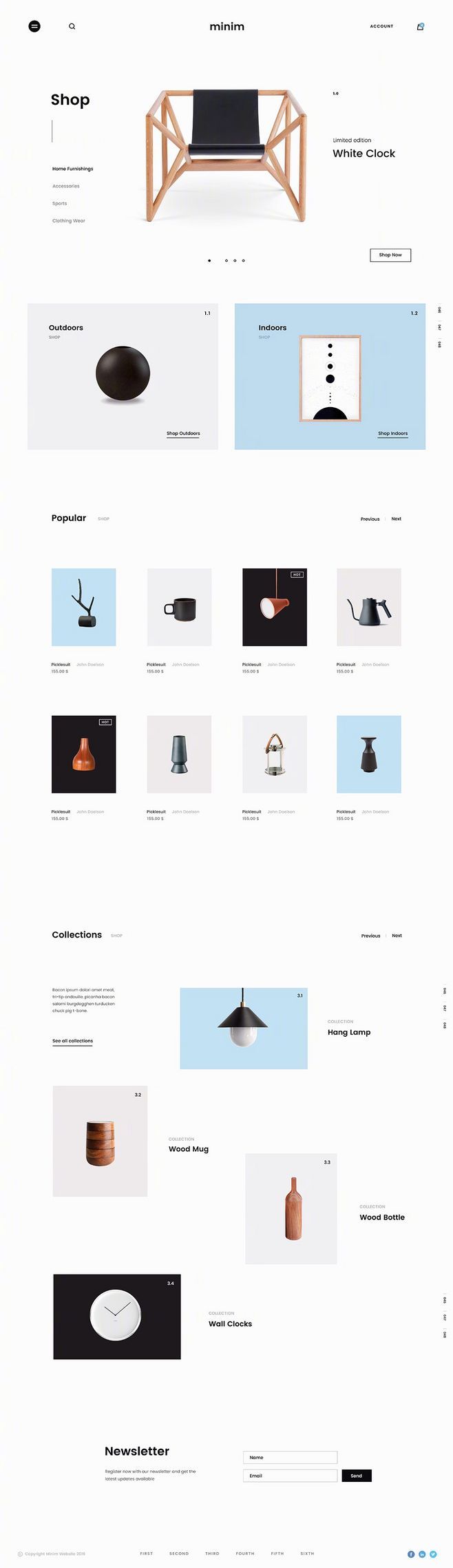 淘宝美工蔚然时尚简约家具首页作品