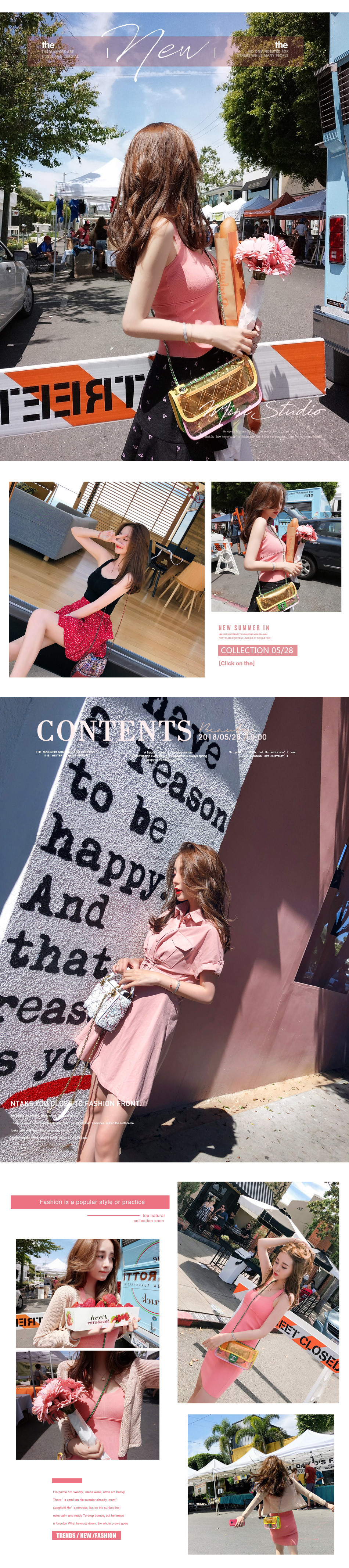 淘宝美工小会子女装首页网红风作品