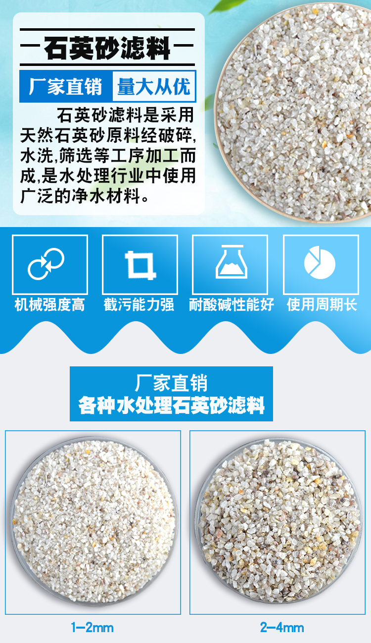 淘宝美工晨曦小仙女石英砂滤料详情页作品