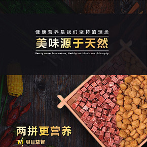 狗糧牛肉小中大型成犬幼犬通用型淘寶天貓詳情頁