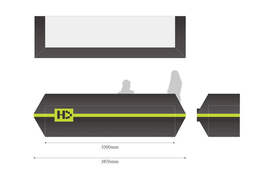 淘宝美工龙门紫婷空间VI门头logo设计-嗨达健身作品
