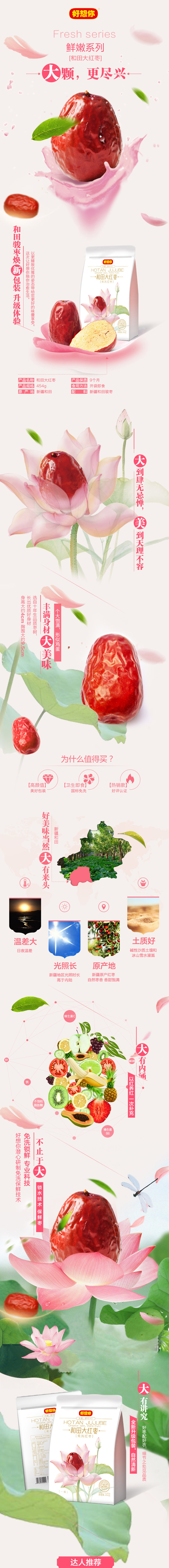 淘寶美工三季天貓和田駿棗大棗零食詳情頁作品