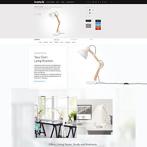 台灯详情页面设计和系列banner