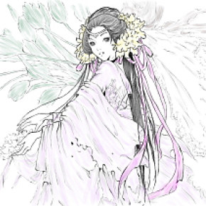 手繪古裝美女