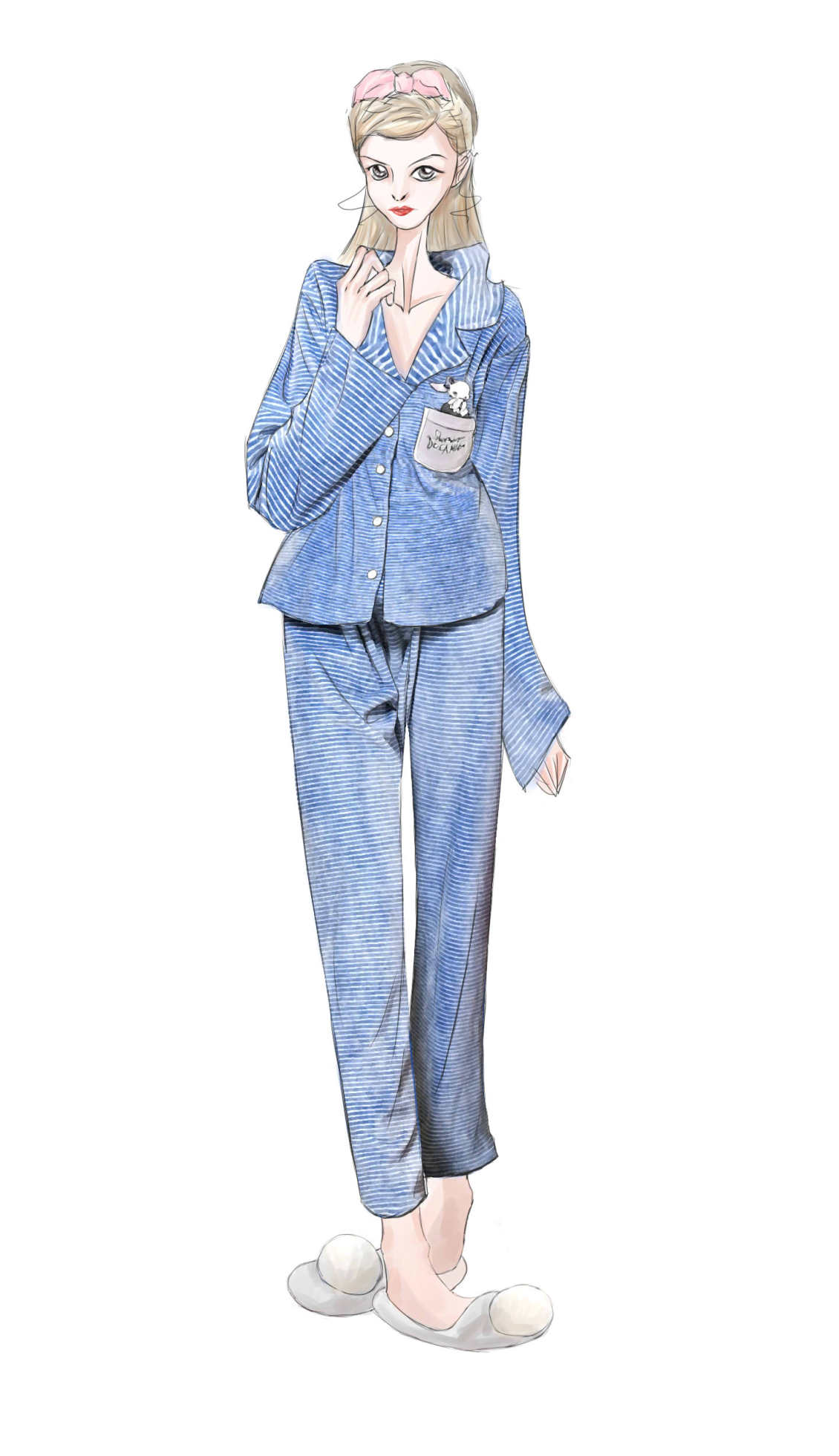 淘寶美工啊黑珞服裝手繪設(shè)計作品