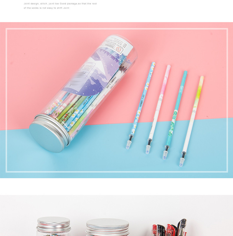 淘宝美工南屿小清新卡通中性笔作品