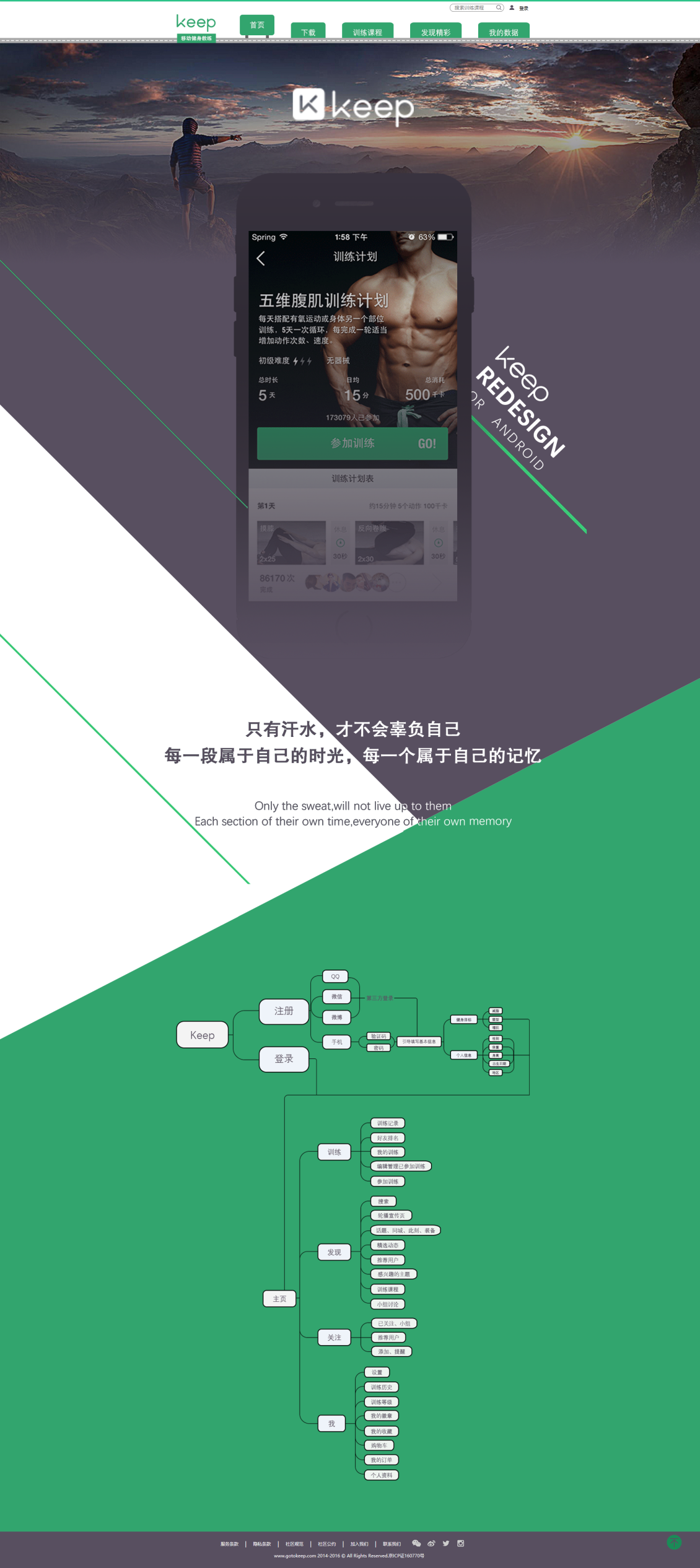 淘寶美工王七keep運(yùn)動(dòng)健身網(wǎng)站首頁設(shè)計(jì)作品