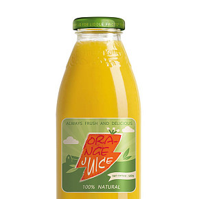 饮料果汁瓶贴外包装