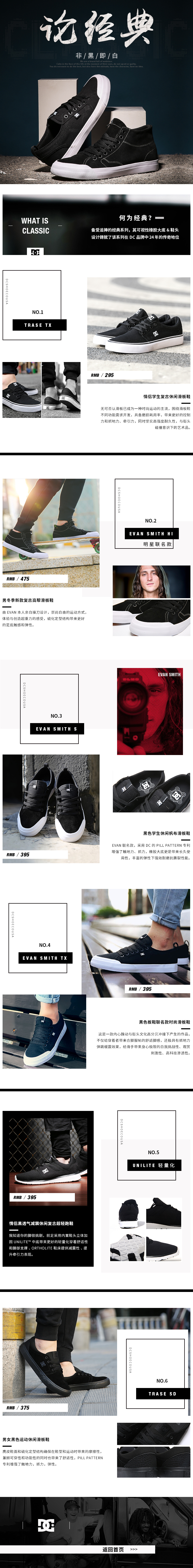 淘宝美工琳琅DC鞋子单品二级页设计作品