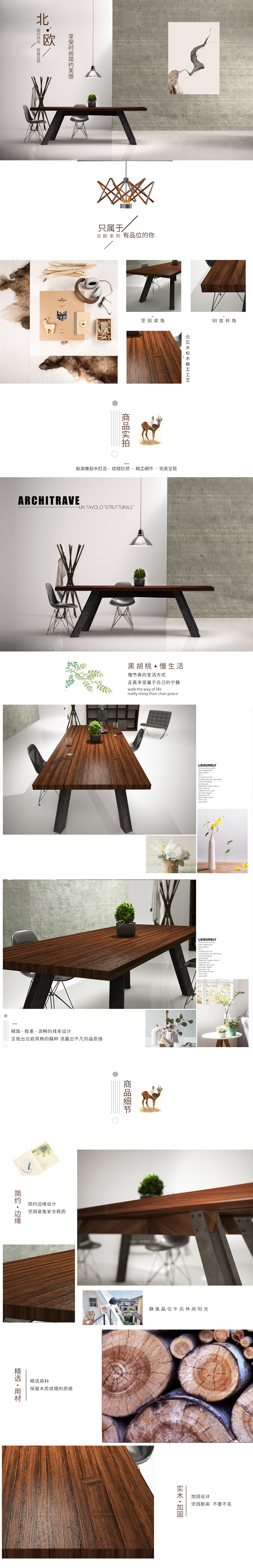 淘寶美工小海豚北歐風(fēng)家具詳情頁作品