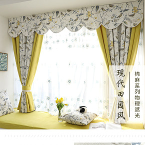 田园风窗帘家居详情页