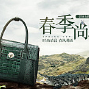 鳄鱼皮春季女包海报