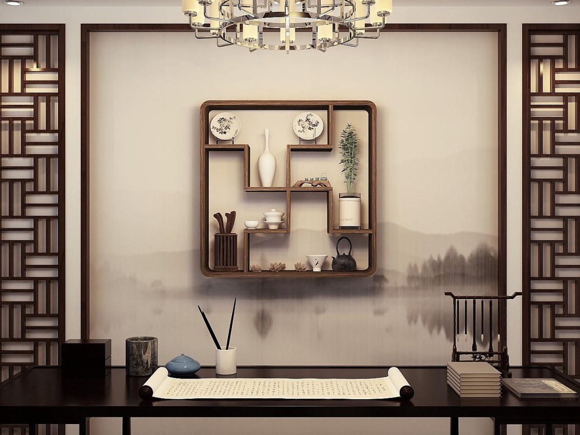 淘宝美工小豌豆3D置物架模型制作作品