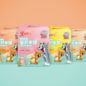 果仙多维米饼儿童食品包装设计