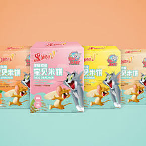 果仙多维米饼儿童食品包装设计