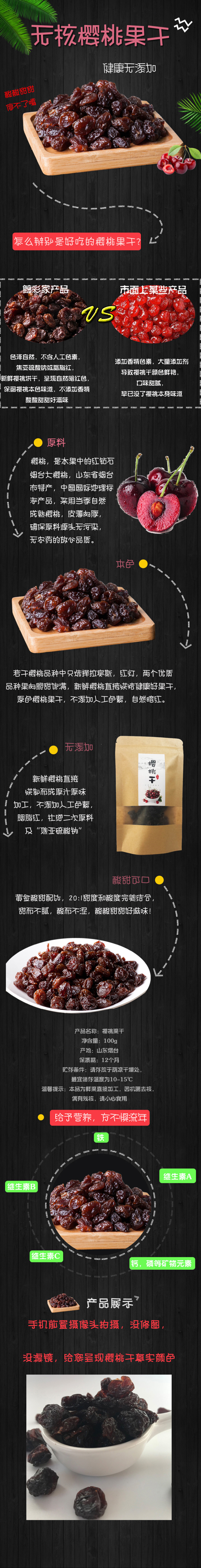 淘寶美工老黃無(wú)核櫻桃干，鮮果干，車?yán)遄痈勺髌? title=