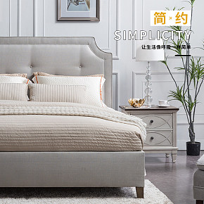 現(xiàn)代時(shí)尚新美式軟包床