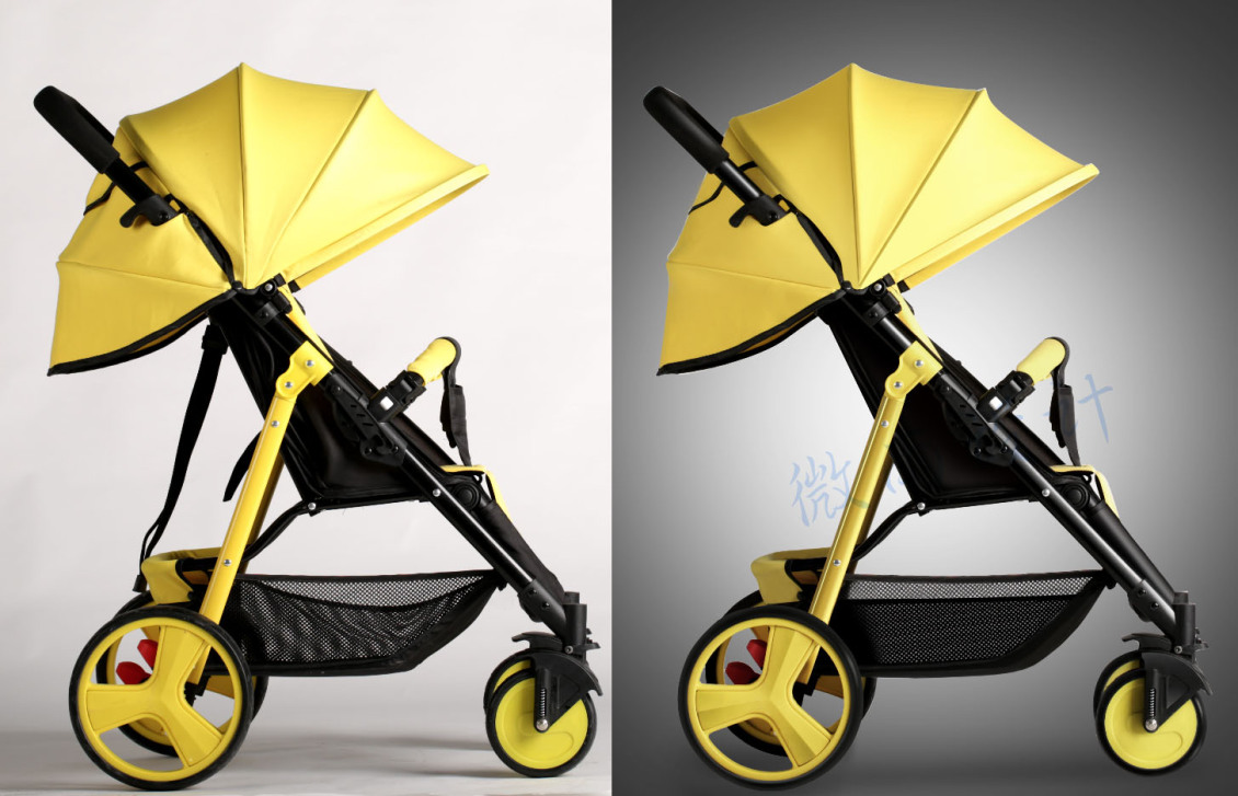 淘宝美工微微雨产品（婴儿车）精修作品