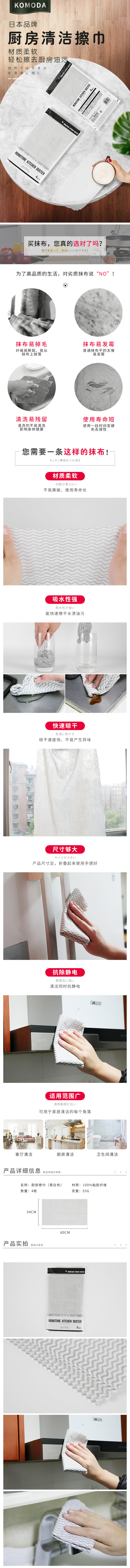 淘寶美工Sun咩咩廚房清潔毛巾作品