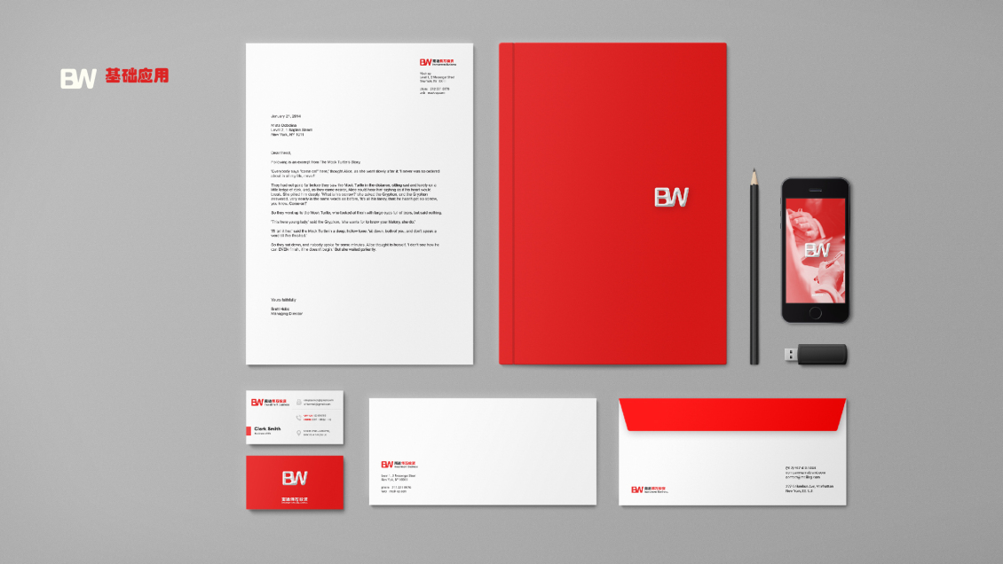 淘宝美工飞船VI设计企业全套VI方案 博万投资作品