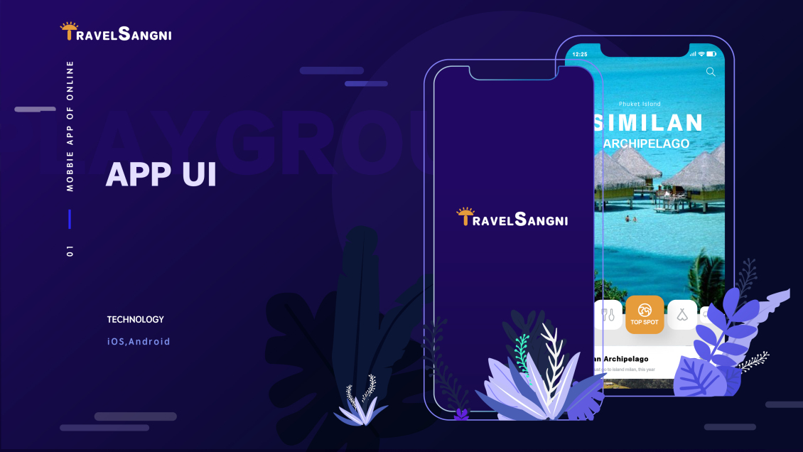 淘宝美工飞船网站与APP Travel Sangni旅游作品