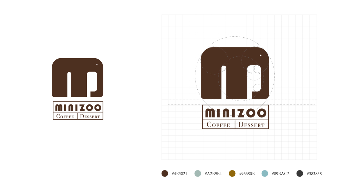 淘寶美工飛船品牌設(shè)計(jì) logo與包裝物料 MINIZOO COFFEE作品