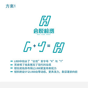 會悅檢測有限logo設(shè)計